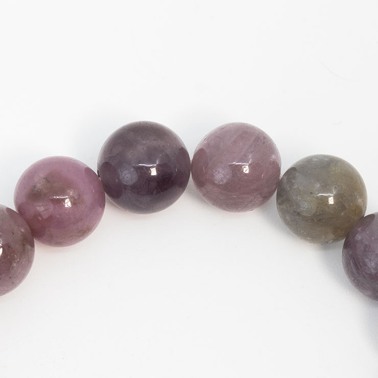 【一点もの】マルチカラースピネル9mm シンプルブレスレット【鑑別書付き】