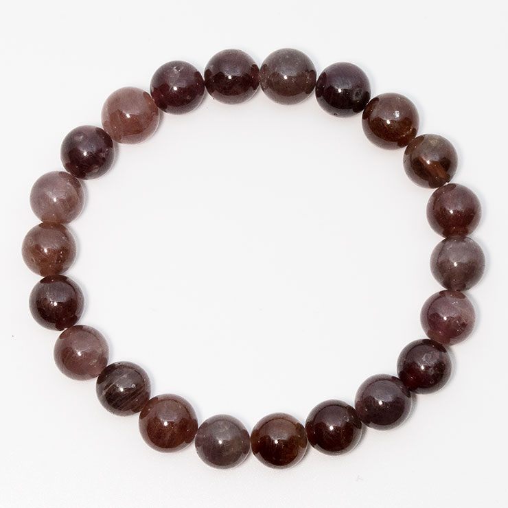 【一点もの】マルチカラースピネル9mm シンプルブレスレット