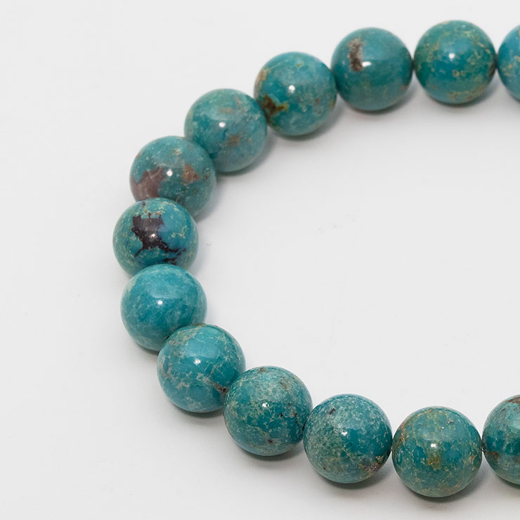 【一点もの】ターコイズ10mm シンプルブレスレット