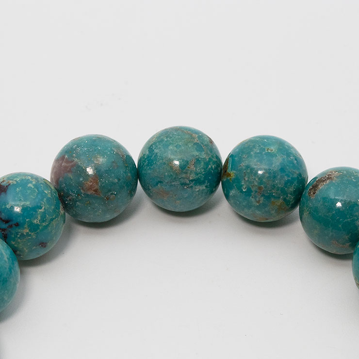 【一点もの】ターコイズ10mm シンプルブレスレット