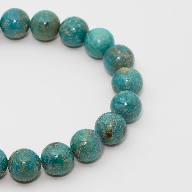【一点もの】ターコイズ10mm シンプルブレスレット