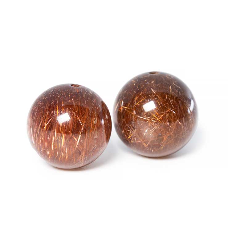 【粒売り/バラ売り】レッドルチルクォーツ（針多め） 12mm