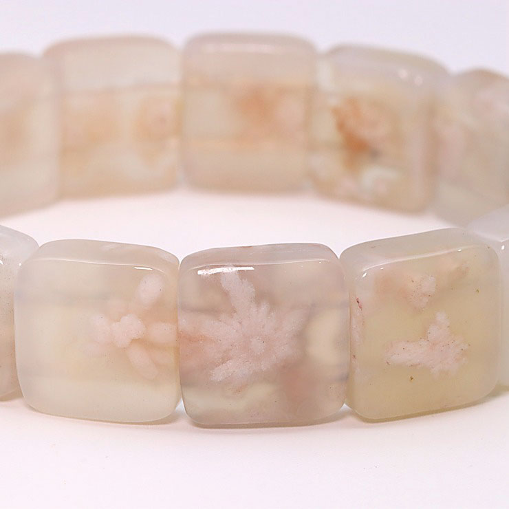 【一点もの】桜瑪瑙バングル