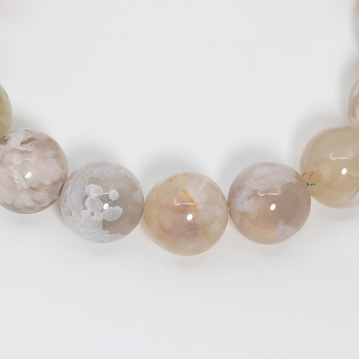 桜瑪瑙 シンプルブレスレット 桜満開