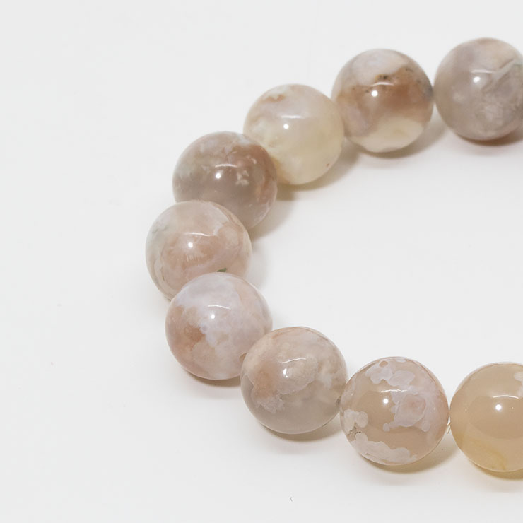 桜瑪瑙 シンプルブレスレット 桜満開