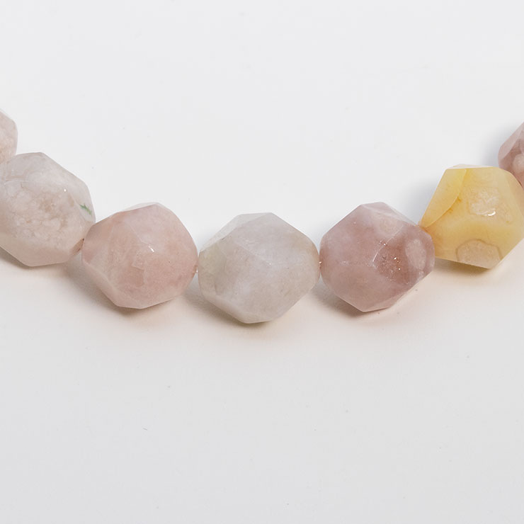 桜瑪瑙シンプルブレスレット 20面カット 約8mm