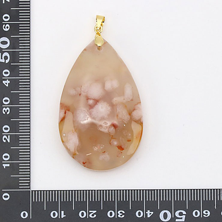 【一点もの】桜瑪瑙 ペンダントトップ