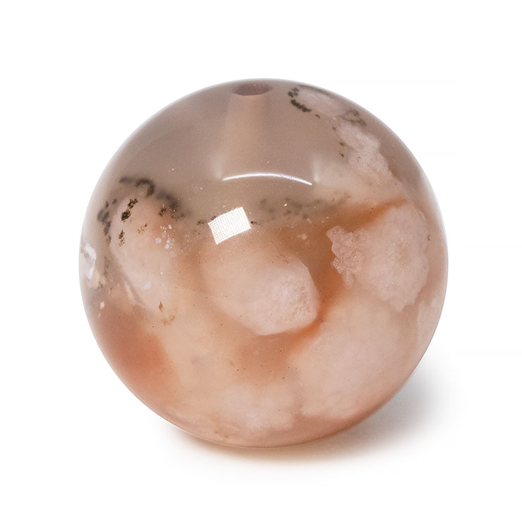 【一点もの】桜瑪瑙ビーズ 14mm