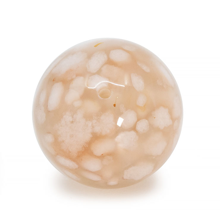 【一点もの】桜瑪瑙ビーズ 14mm