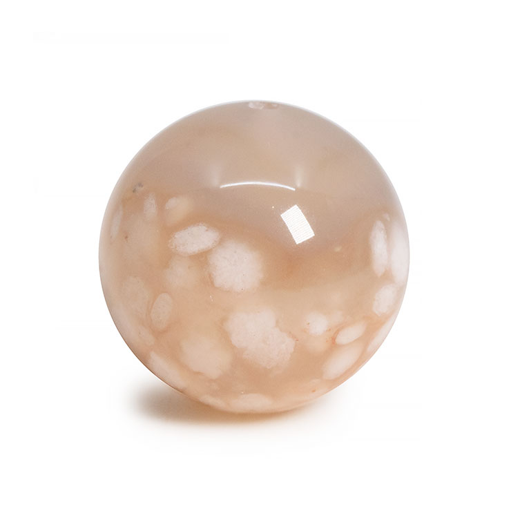 【一点もの】桜瑪瑙ビーズ 14mm
