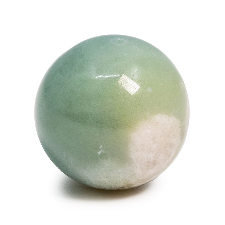 【一点もの】緑桜瑪瑙ビーズ 14mm