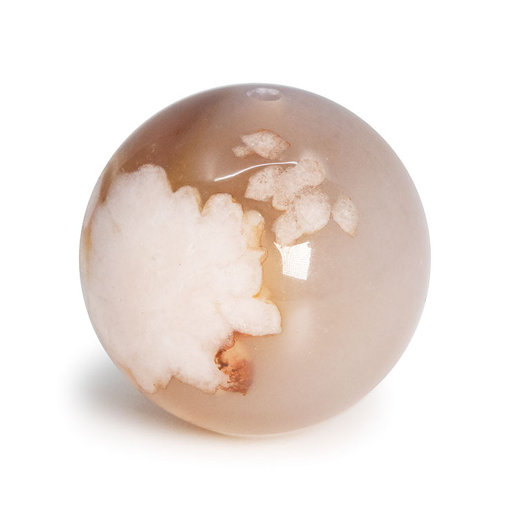 【一点もの】桜瑪瑙ビーズ 15mm