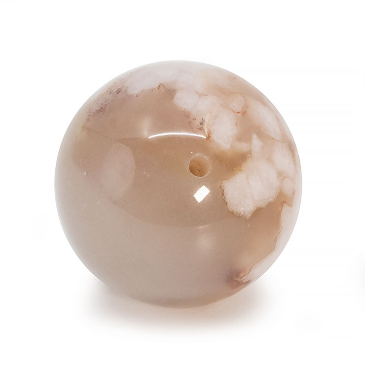 【一点もの】桜瑪瑙ビーズ 15mm