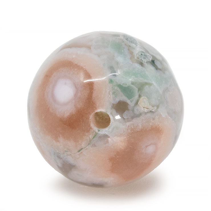 【一点もの】桜瑪瑙ビーズ 15mm