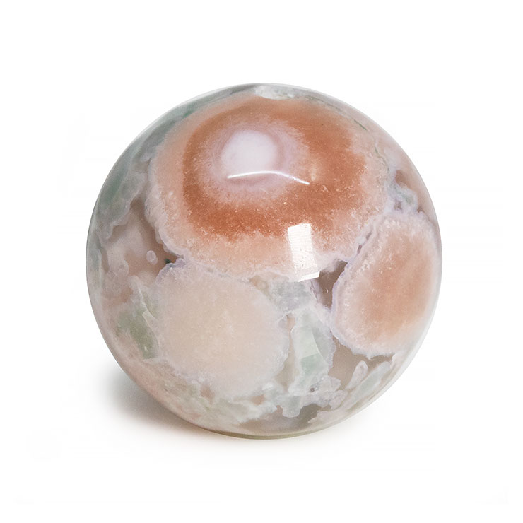 【一点もの】桜瑪瑙ビーズ 15mm