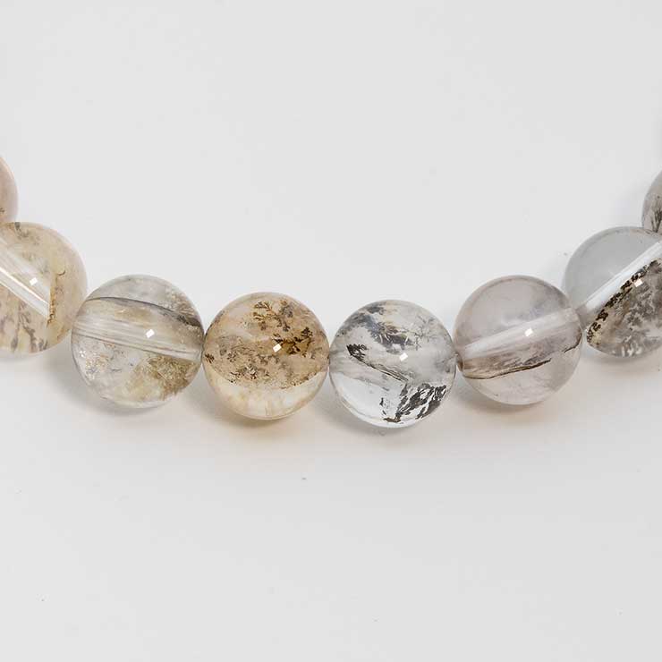 【一点もの】デンドリティッククォーツ シンプルブレスレット 8mm