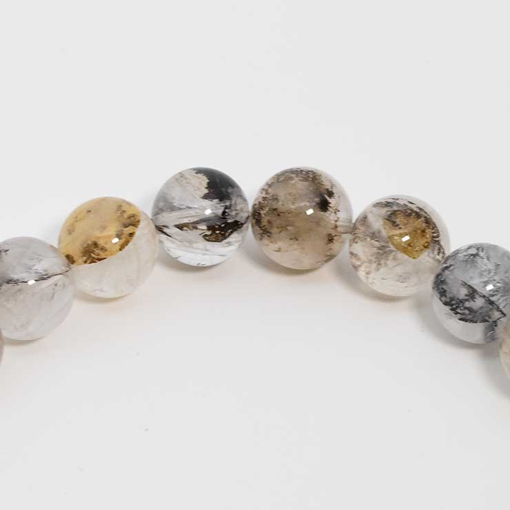 【一点もの】デンドリティッククォーツ シンプルブレスレット 8mm