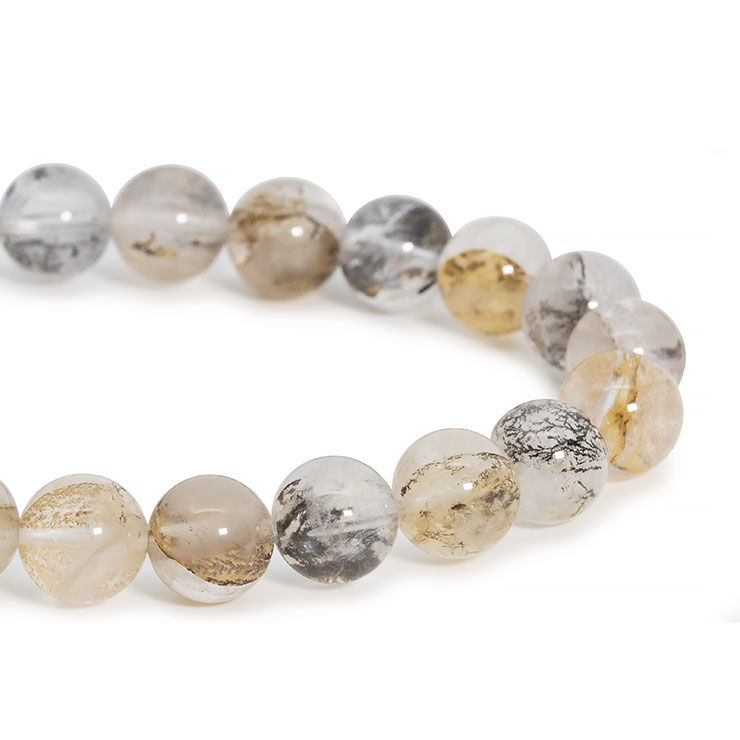 【一点もの】デンドリティッククォーツ シンプルブレスレット 8mm