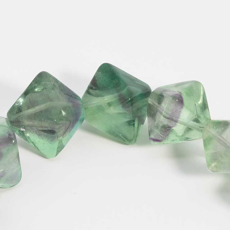 【一点もの】フローライト シンプルブレスレット 8面カット