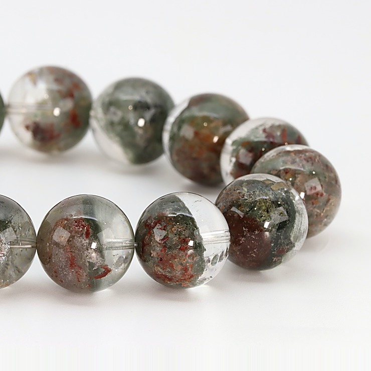 【一点もの】ガーデンクォーツ14mm シンプルブレスレット