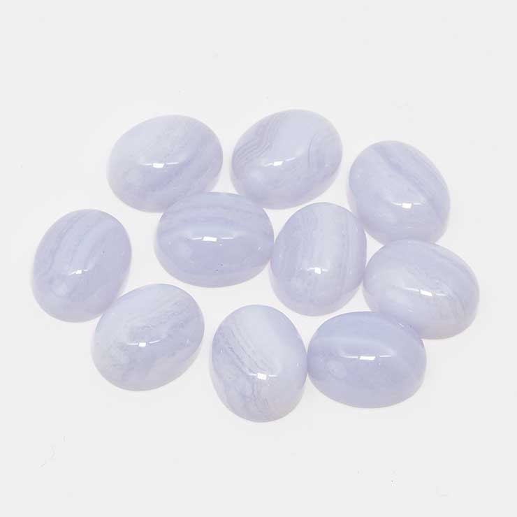 【ランダムセレクト1個販売】ブルーレース 10×8mm前後 オーバル