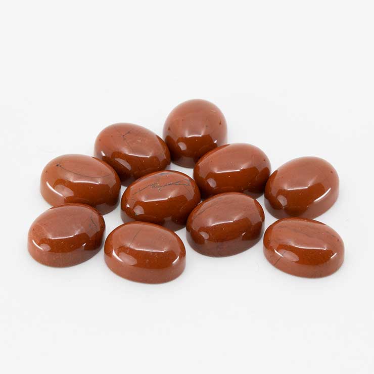 ルース カボション レッドジャスパー 8×10mm