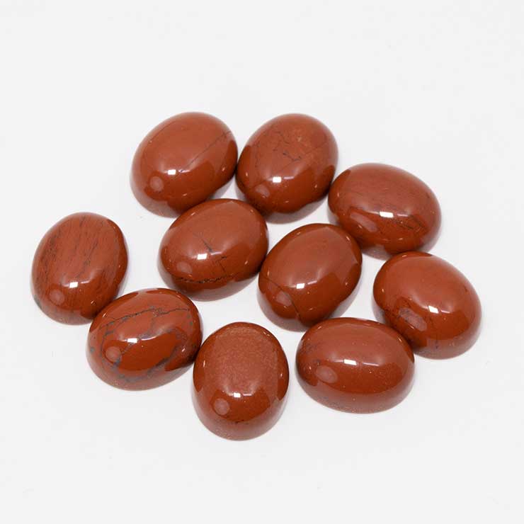 ルース カボション レッドジャスパー 8×10mm