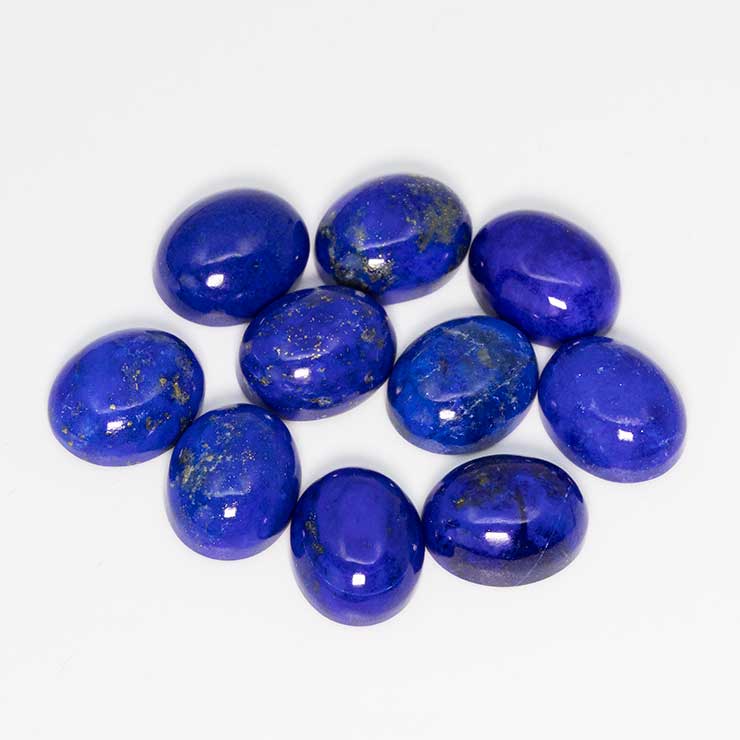 【ランダムセレクト1個販売】ラピスラズリ 10×8mm前後 オーバル 