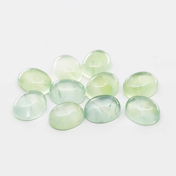 【ランダムセレクト1個販売】プレナイト 10×8mm前後 オーバル