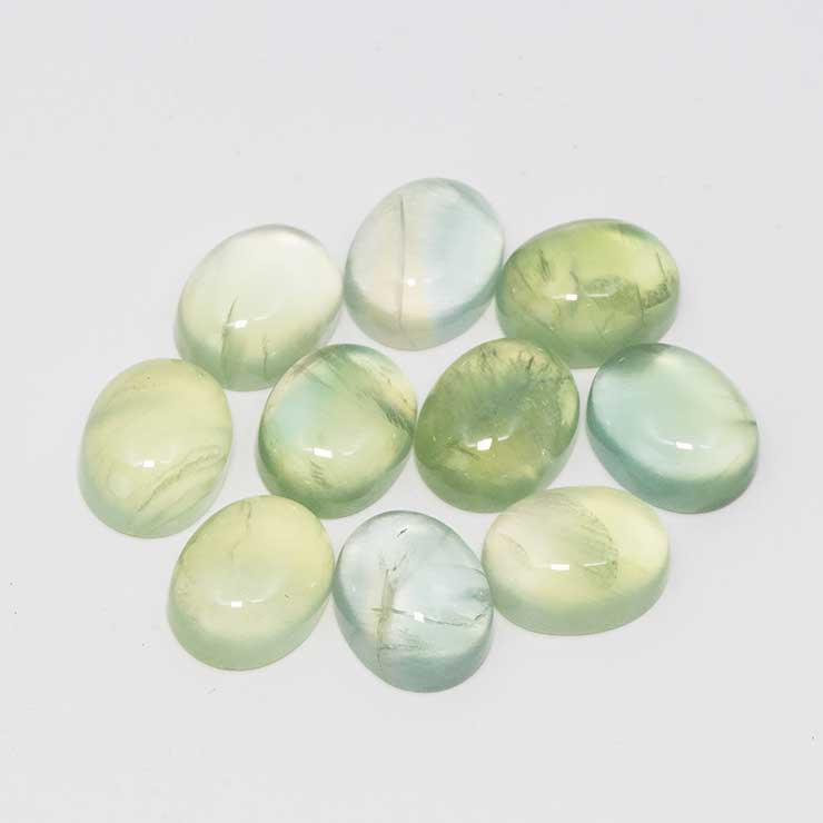 【ランダムセレクト1個販売】プレナイト 10×8mm前後 オーバル