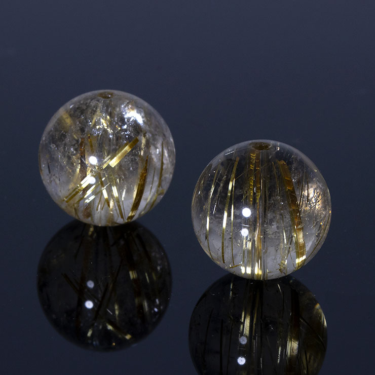 【限定7点】タイチンルチルクォーツ 16mm