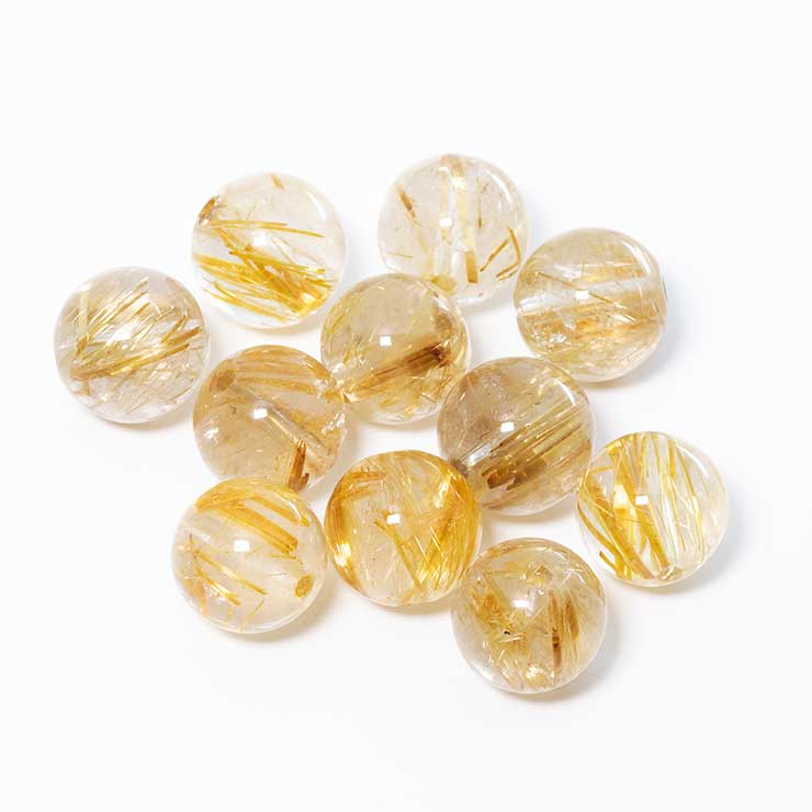 【粒売り/バラ売り】タイチンルチルクォーツ 10mm