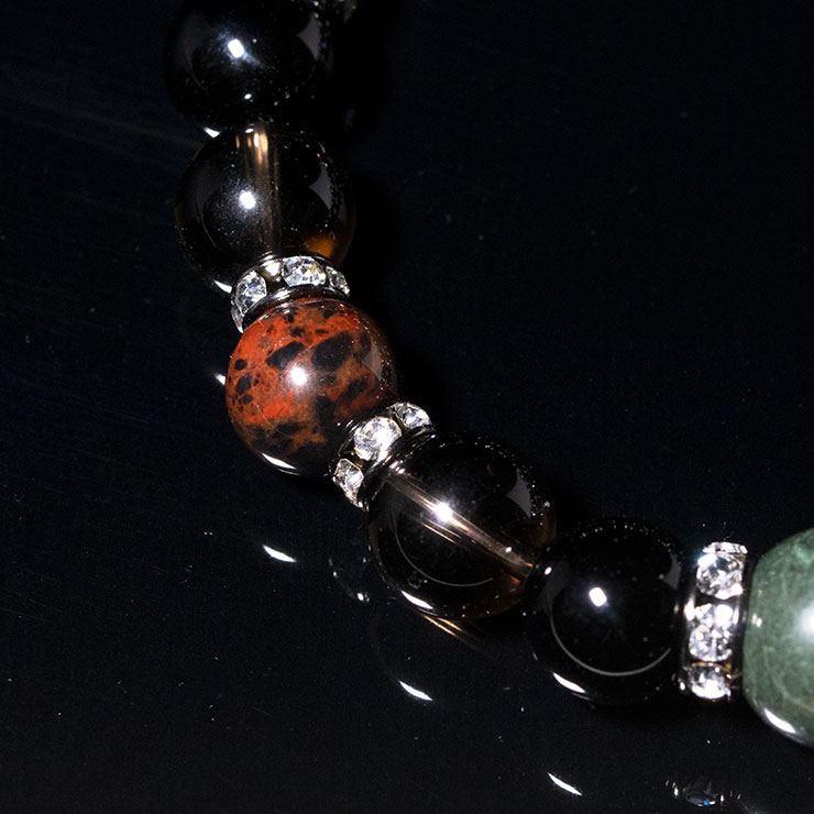 【X.G】神居古潭石・十勝石 メンズブレスレット