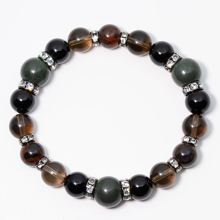 【X.G】神居古潭石・十勝石 メンズブレスレット