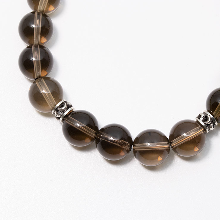 【X.G】スモーキークォーツ メンズブレスレット