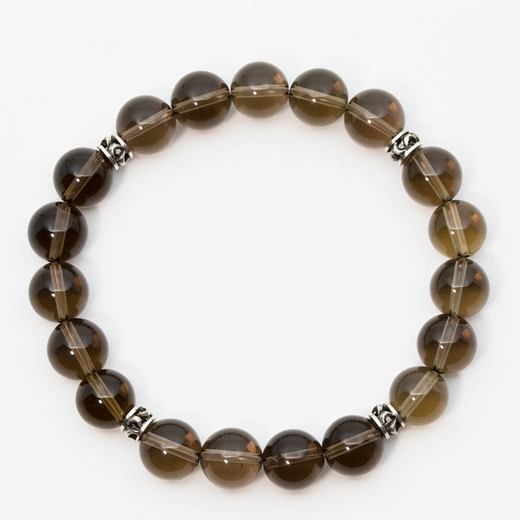 【X.G】スモーキークォーツ メンズブレスレット