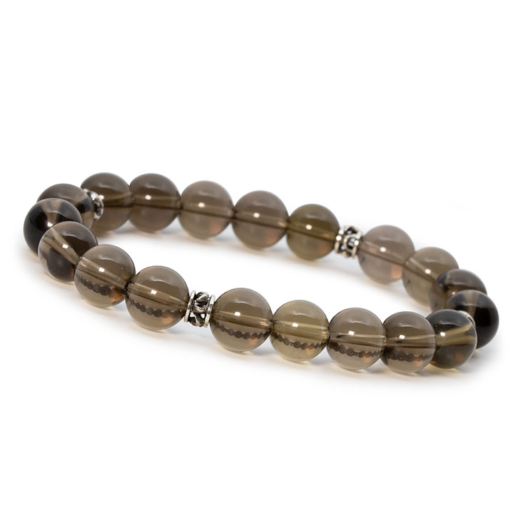 【X.G】スモーキークォーツ メンズブレスレット