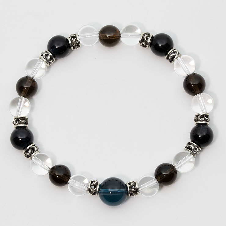 【X.G・一点もの】ロンドンブルートパーズ デザインブレスレット