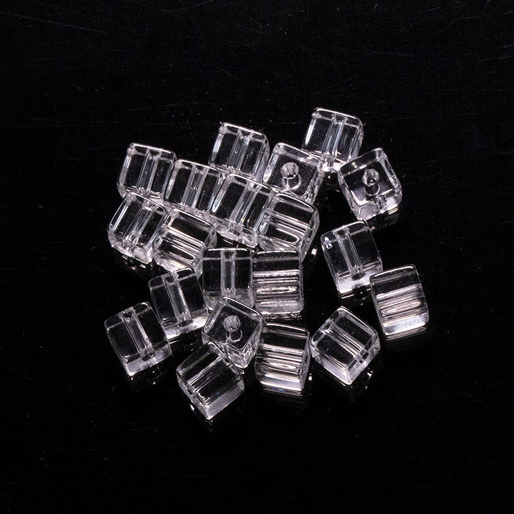 【粒売り/バラ売り】クリスタル（キューブカット）4mm