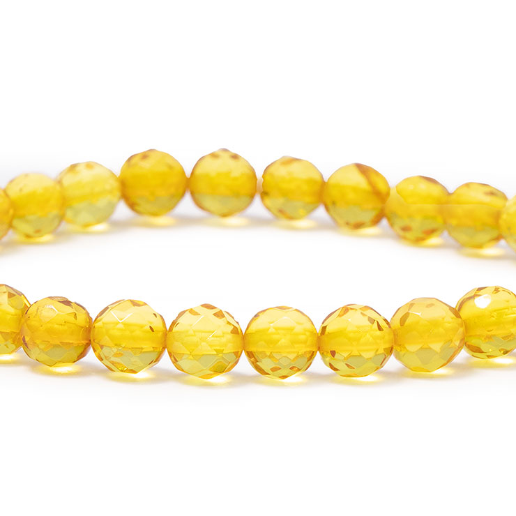 バルティックアンバー6mm ラウンドカット ブレスレット