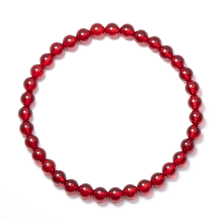 ルビーレッドアンバー5mm ブレスレット