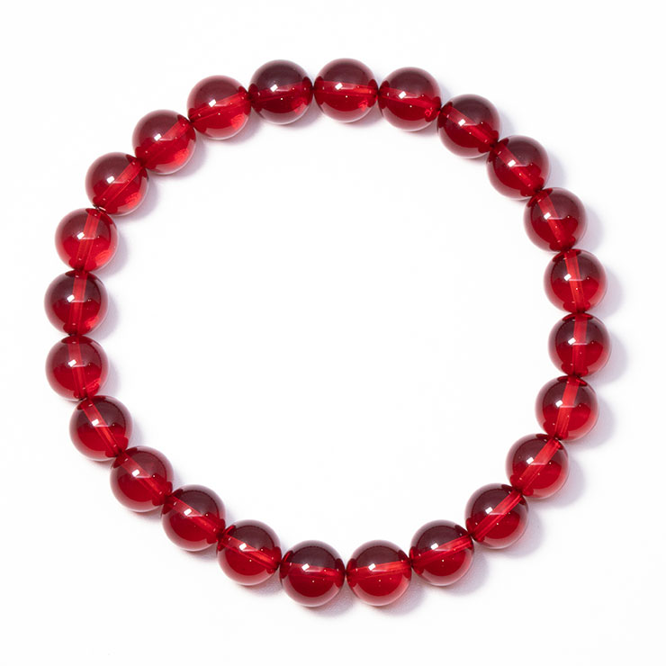 ルビーレッドアンバー8mm ブレスレット