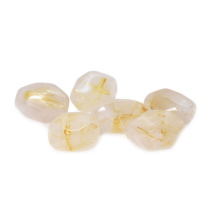 【粒売り/バラ売り】ルチルクォーツ（ナゲットカット） 約10×8mm