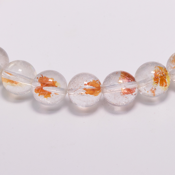 【一点もの】オーロラクォーツ8mm シンプルブレスレット【鑑別書付き】