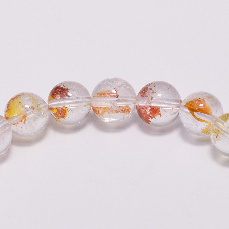 【一点もの】オーロラクォーツ8mm シンプルブレスレット【鑑別書付き】