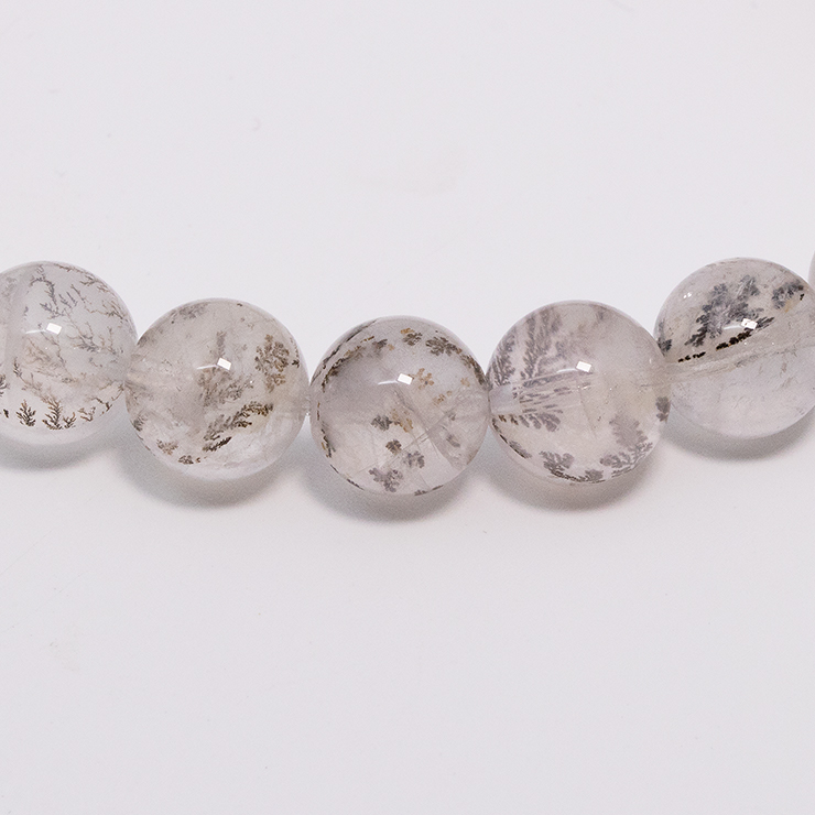 【一点もの】デンドリティッククォーツ9mm シンプルブレスレット