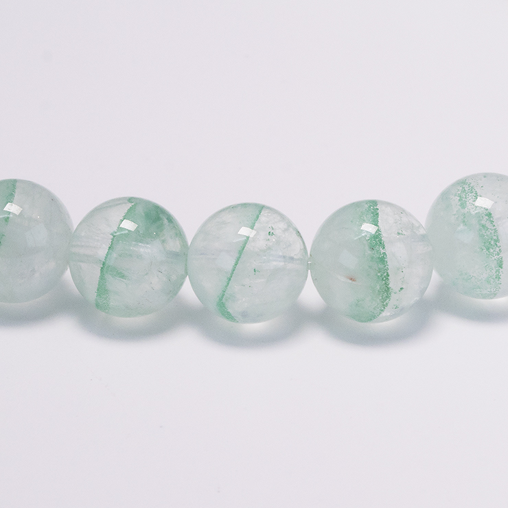 【一点もの】グリーンファントムクォーツ8mm シンプルブレスレット