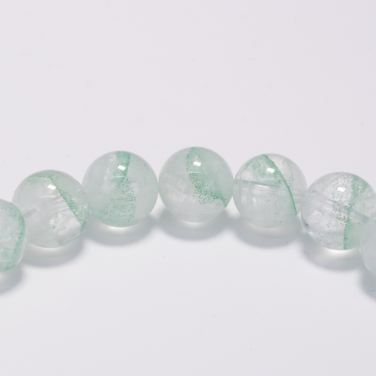 【一点もの】グリーンファントムクォーツ8mm シンプルブレスレット