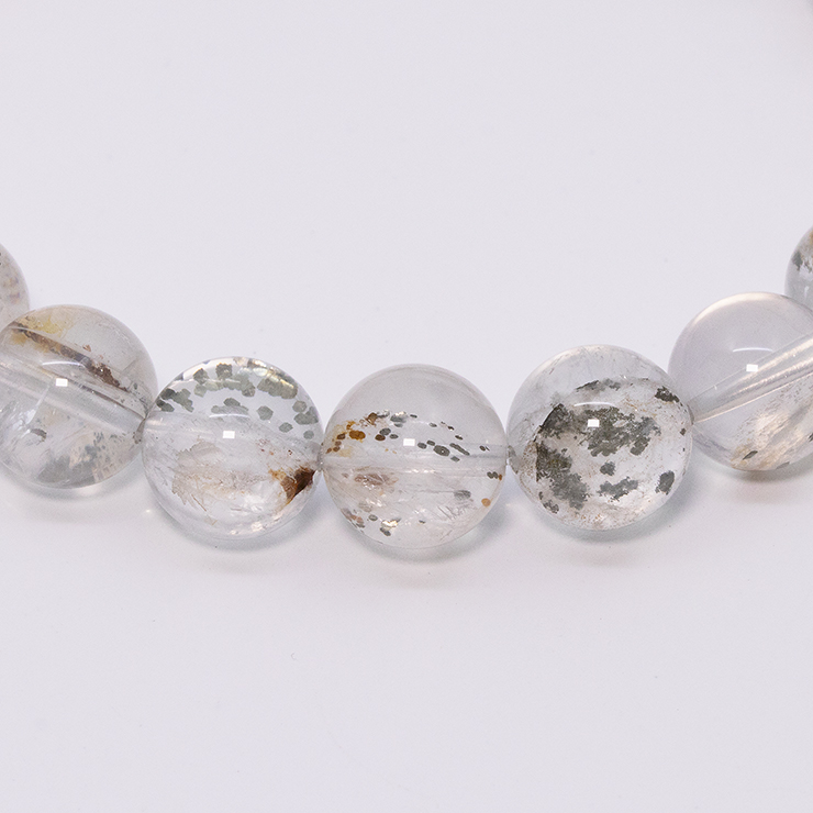 【一点もの】パイライトインクォーツ10mm シンプルブレスレット